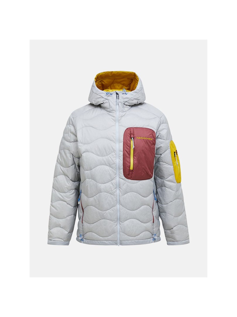 Moška puhovka PEAK PERFORMANCE M Helium Utility Down Hood Jacket - siva, velikost S