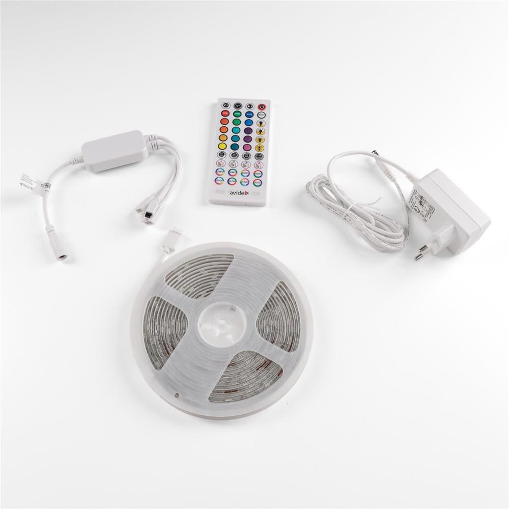 LED trak Avide, 12V, 16W RGB, 5m z IR daljincem