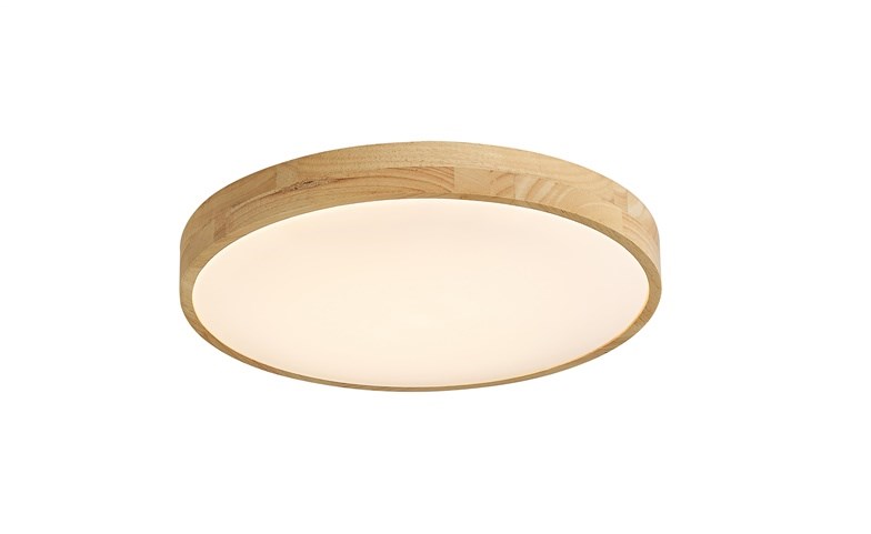 LED stropna svjetiljka NATA 4000K 41cm drvo