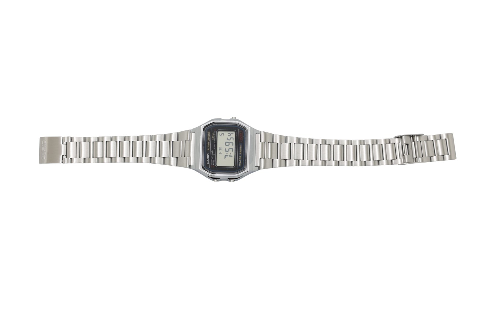 Casio A158WA Vintage uniseks digitalni sat, srebrni
