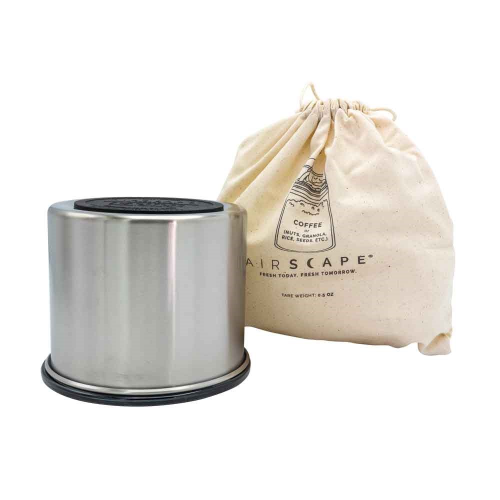 Airscape? Edelstahl-Aromabehälter klein, silber gebürstet