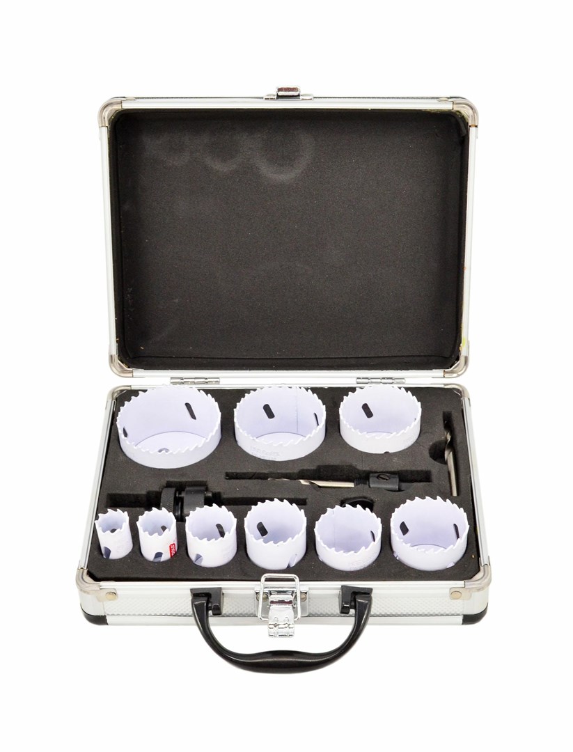 AWTOOLS bimetalne pile za rupe, set 13 komada (19-64mm) CRNA LINIJA
