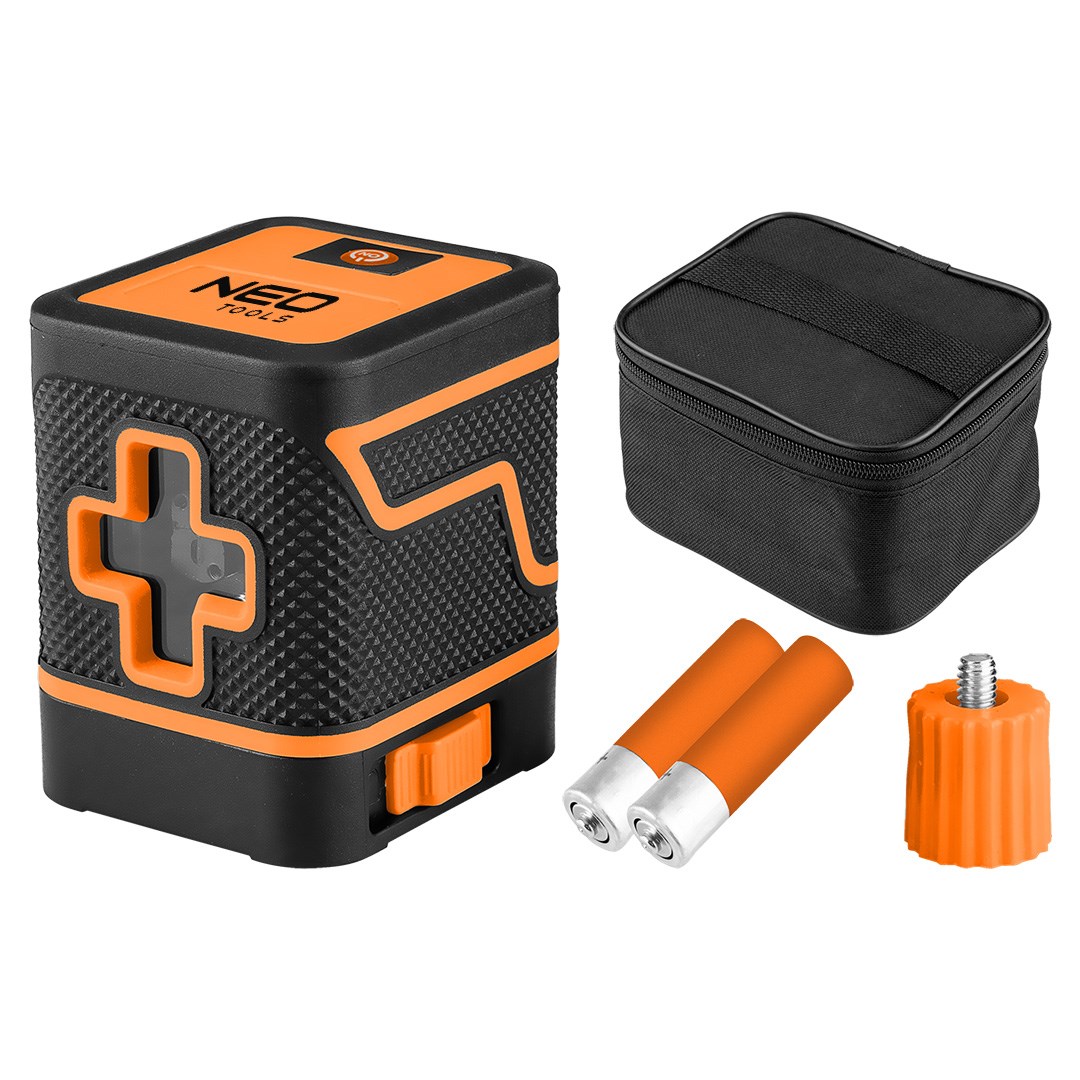 NEO TOOLS Laserski križni nivelir, 15 m, zeleni laser, etui