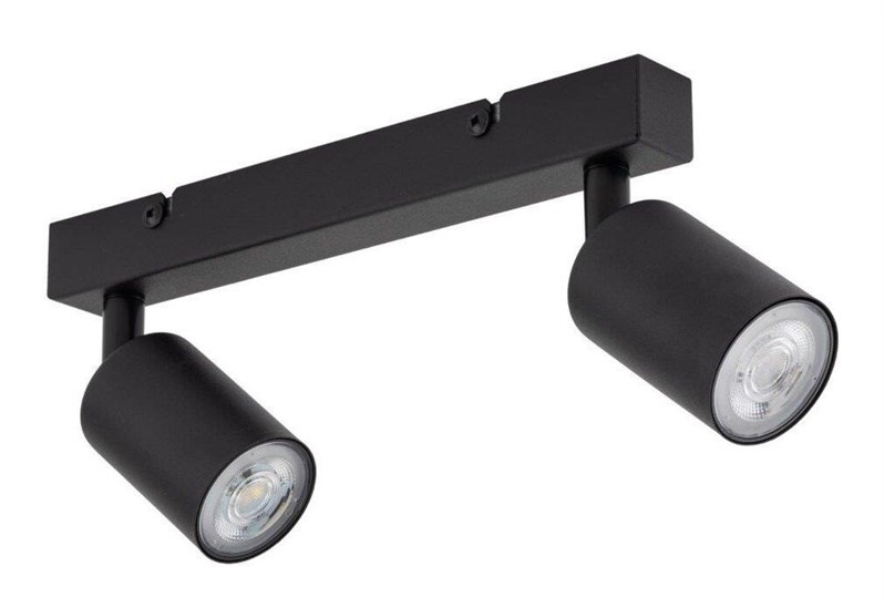 NON LAMP SPOT LIGHT TOP GU10 2X10W BK reflektor