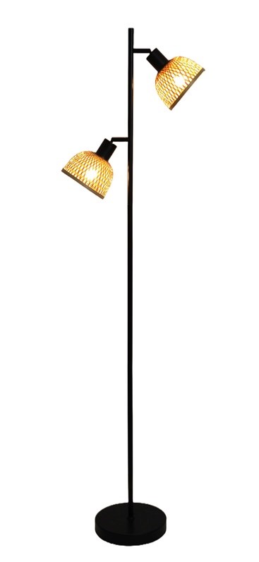 Podna lampa CORBO 2x E27 BAMBOO
