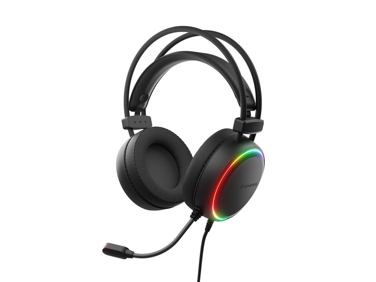 GENESIS NEON 614 RGB gaming slušalice s mikrofonom, USB, crne
