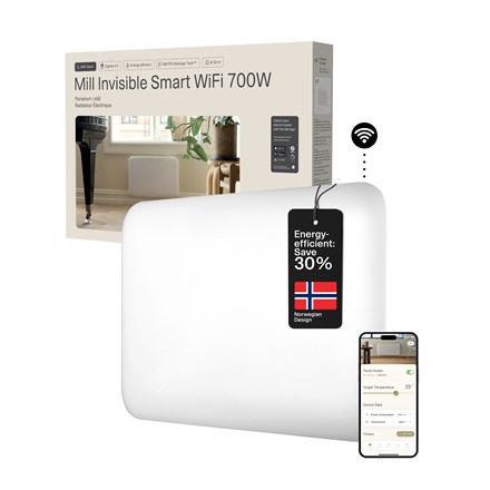 Mill PA700WIFI4 pametni WiFi panelni grelnik 700W, bel, IPX4