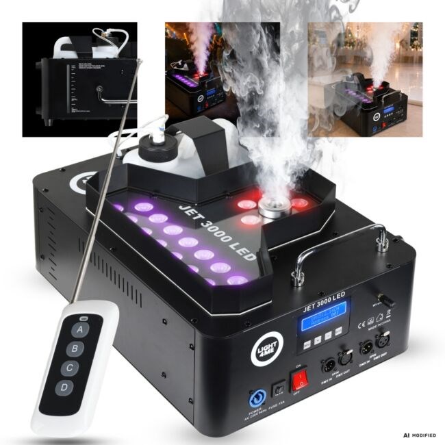 LIGHT4ME JET 3000 LED vertikalni stroj za dim