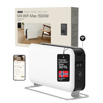 Mill CO1500MAXWIFI3 konvekcijski grelnik 1500 W, bel, IPX4