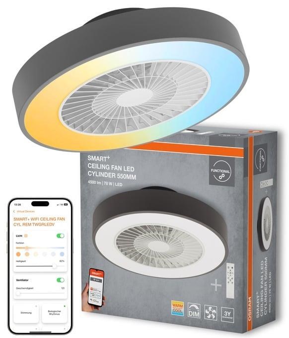 LDV SMART WIFI CEILING FAN CYL REM stropni ventilator 76W D550mm