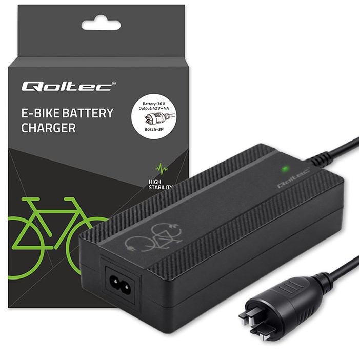 Qoltec Hitri polnilnik za električno kolo/skuter 36V | 42V | 4A