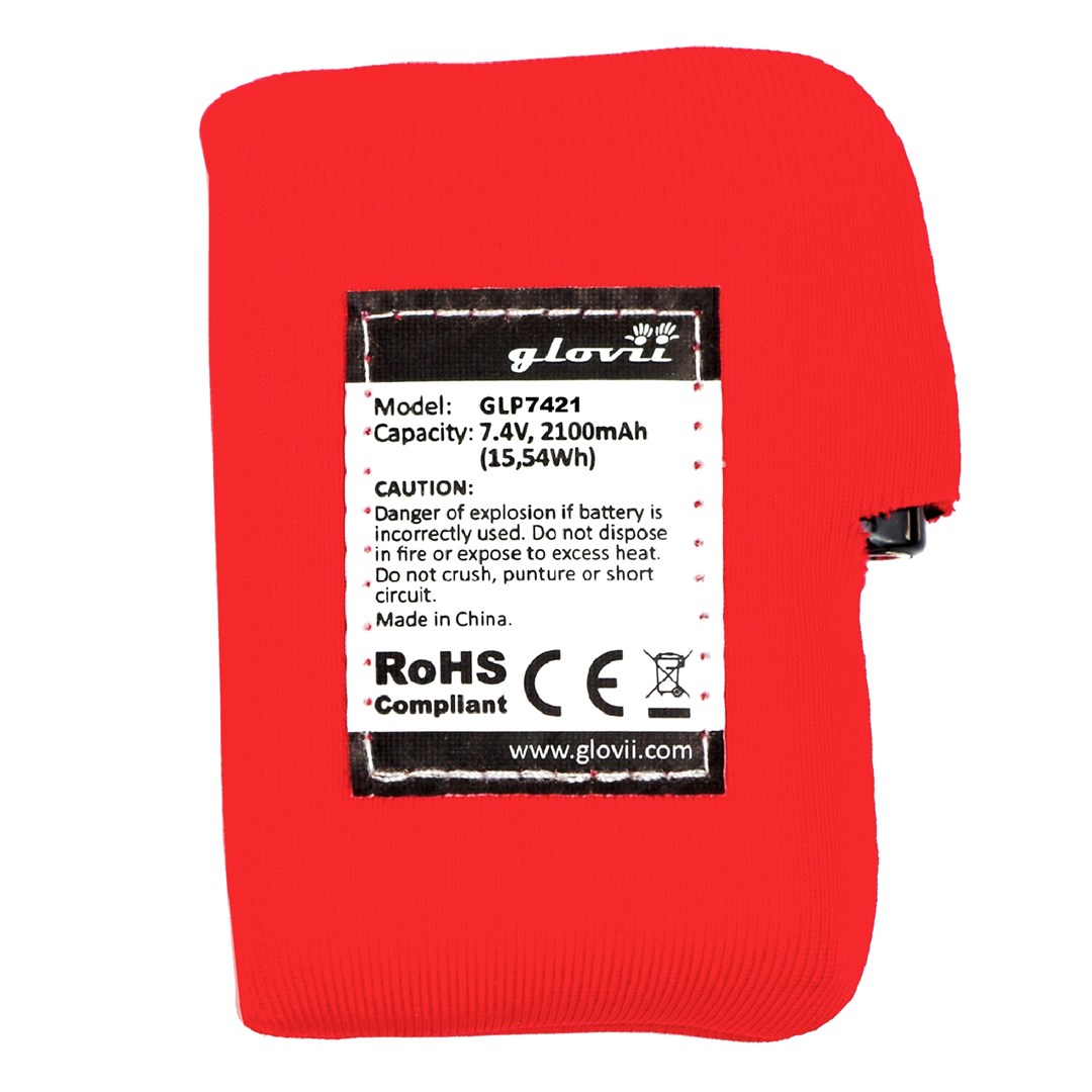 GVI Li-Poly baterija 2100 mAh, 7.4V - za ogrevane rokavice in kape