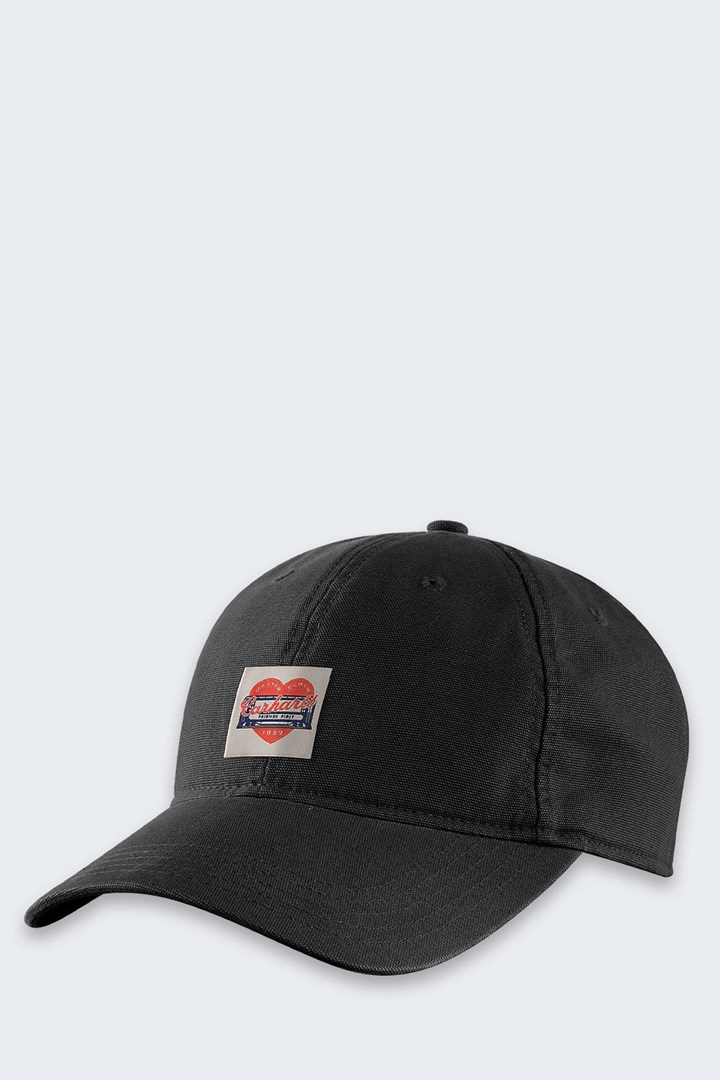 NON Carhartt Canvas Heart – uniseks kapa, črna