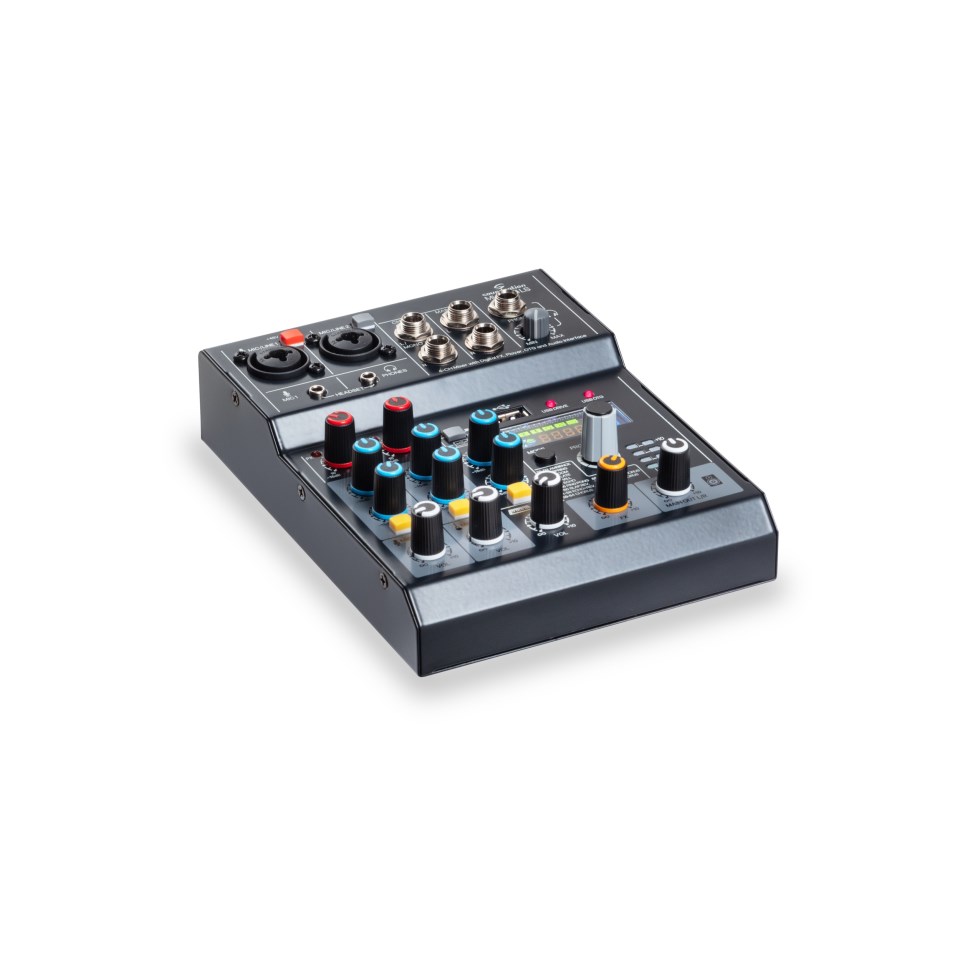 Soundsation MIOMIX 4LS - 4-kanalni mikser z efekti, Bluetooth, OTG