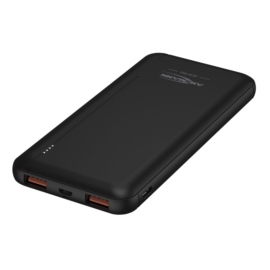 Ansmann PB320PD 10000 mAh črn prenosni polnilnik