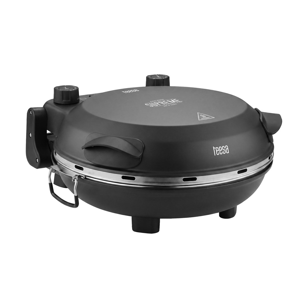 TEESA SUPREME FUN Pizza peč 1200W, 400°C, črna