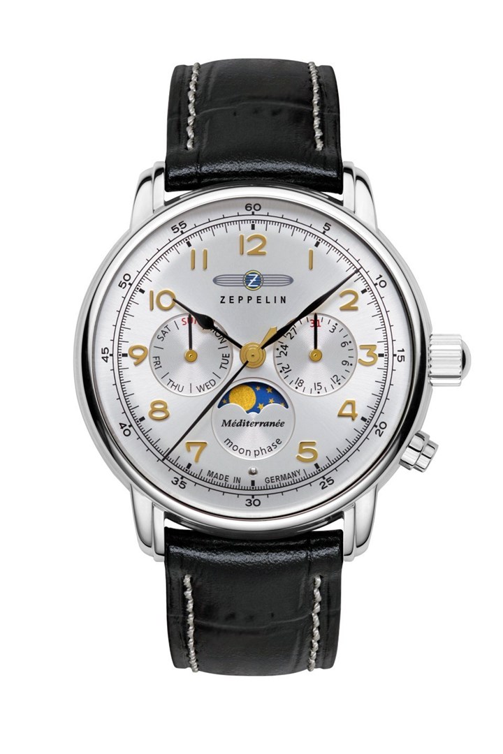 ZEP Zeppelin Mediterranee 96361 moška ura, 42mm, srebrn/modr