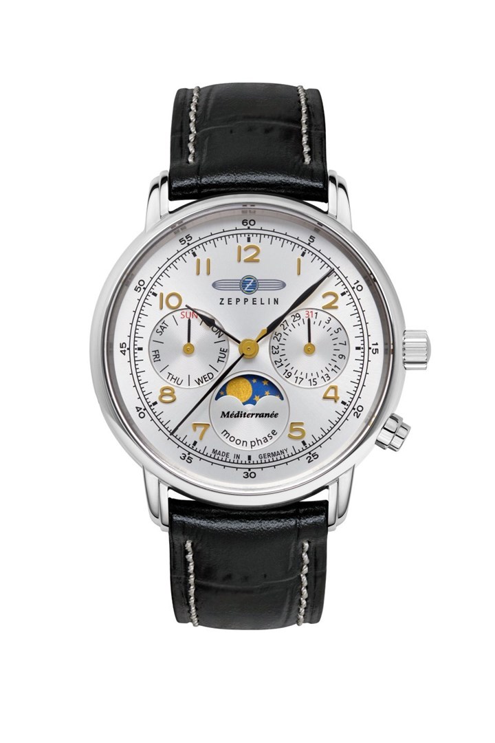 ZEP Zeppelin Mediterranee 96371 ženska ura, 36mm, srebrn/modr