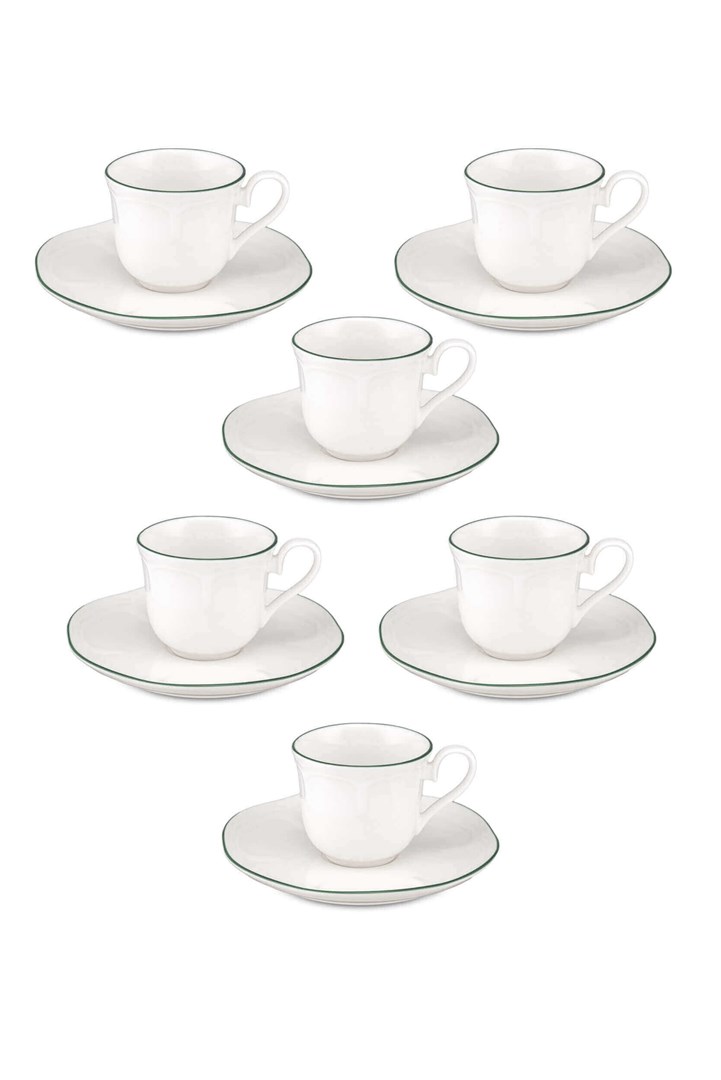 La Porcellana Bianca Teresa set 6 skodelic s podstavkom - 90 ml