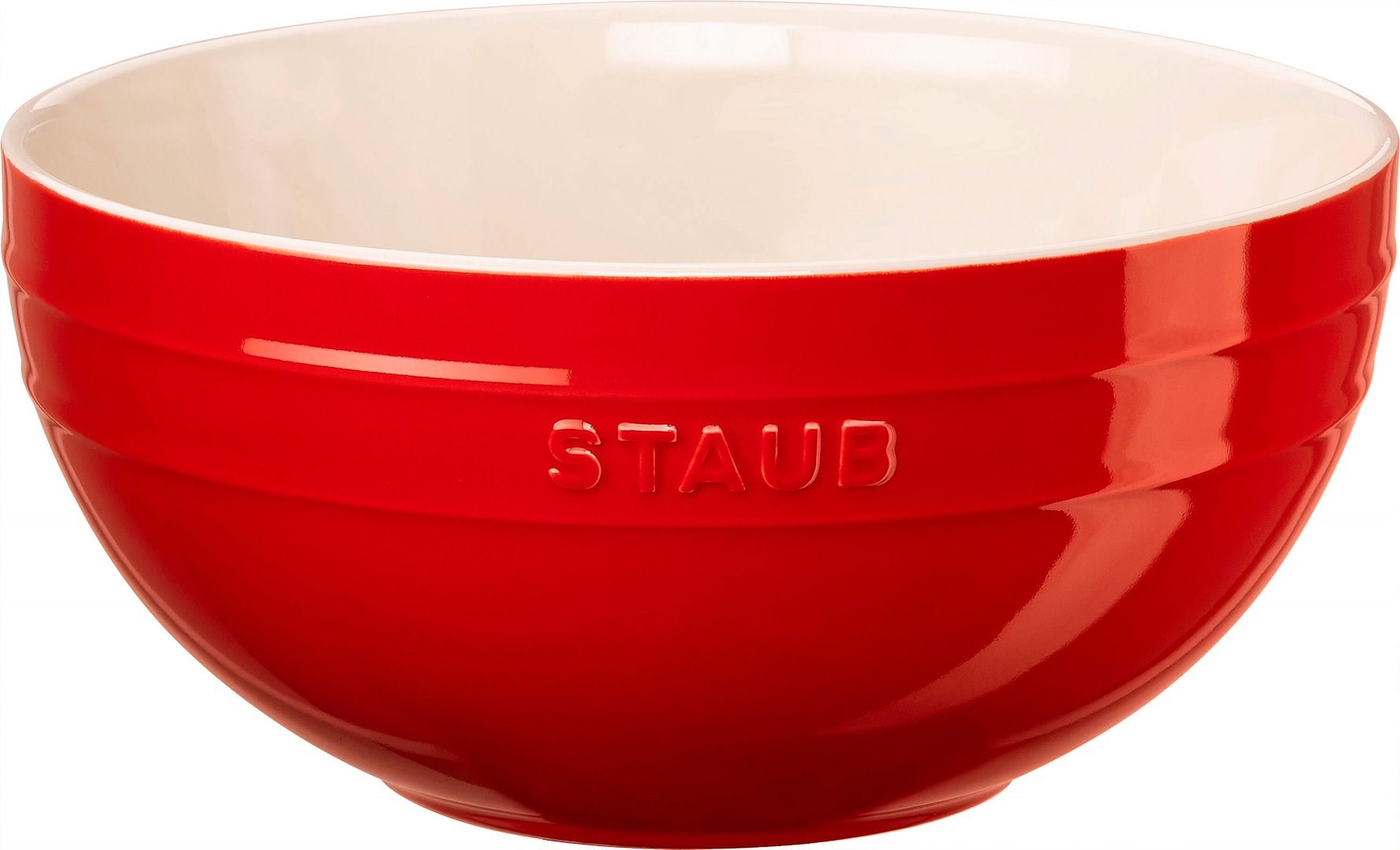 Staub Serving okrogla posoda, 24 cm, rdeča