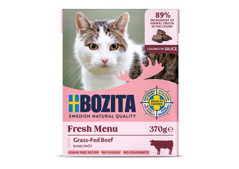 BOZITA Fresh Menu Govedina v omaki - Mokra hrana za mačke - 370 g