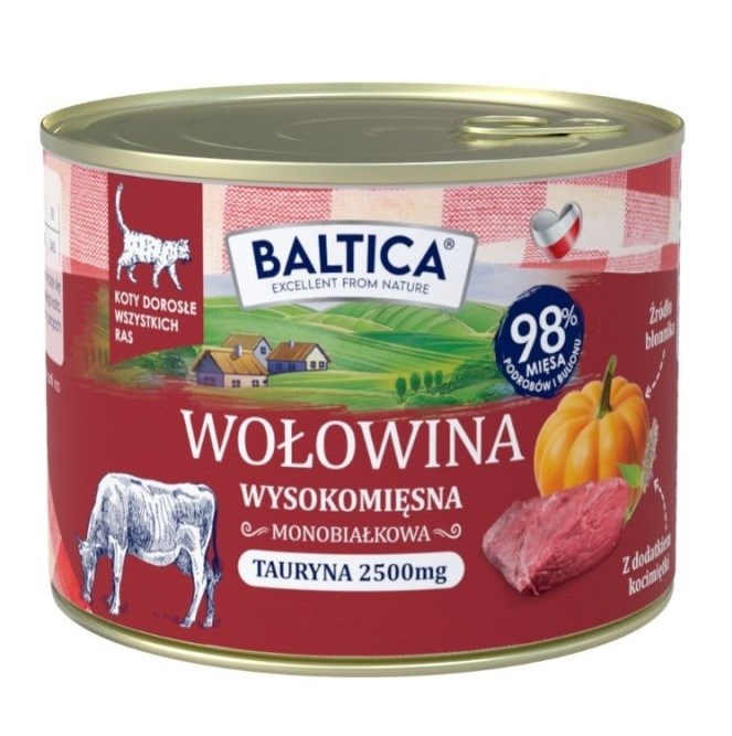 BALTICA Smaki regionów - Mokra hrana za mačke - govedina z jetri - 185g