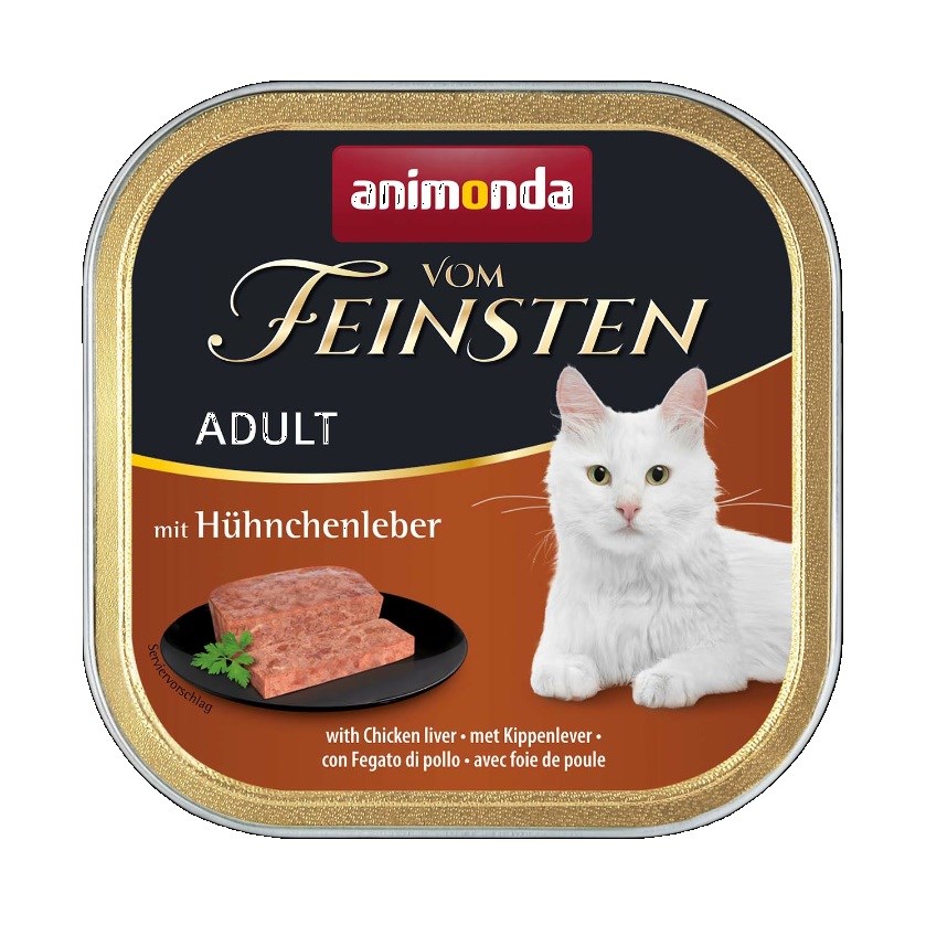 ANIMONDA Vom Feinsten mokra hrana za odrasle mačke - piščanec/jetra, 100g