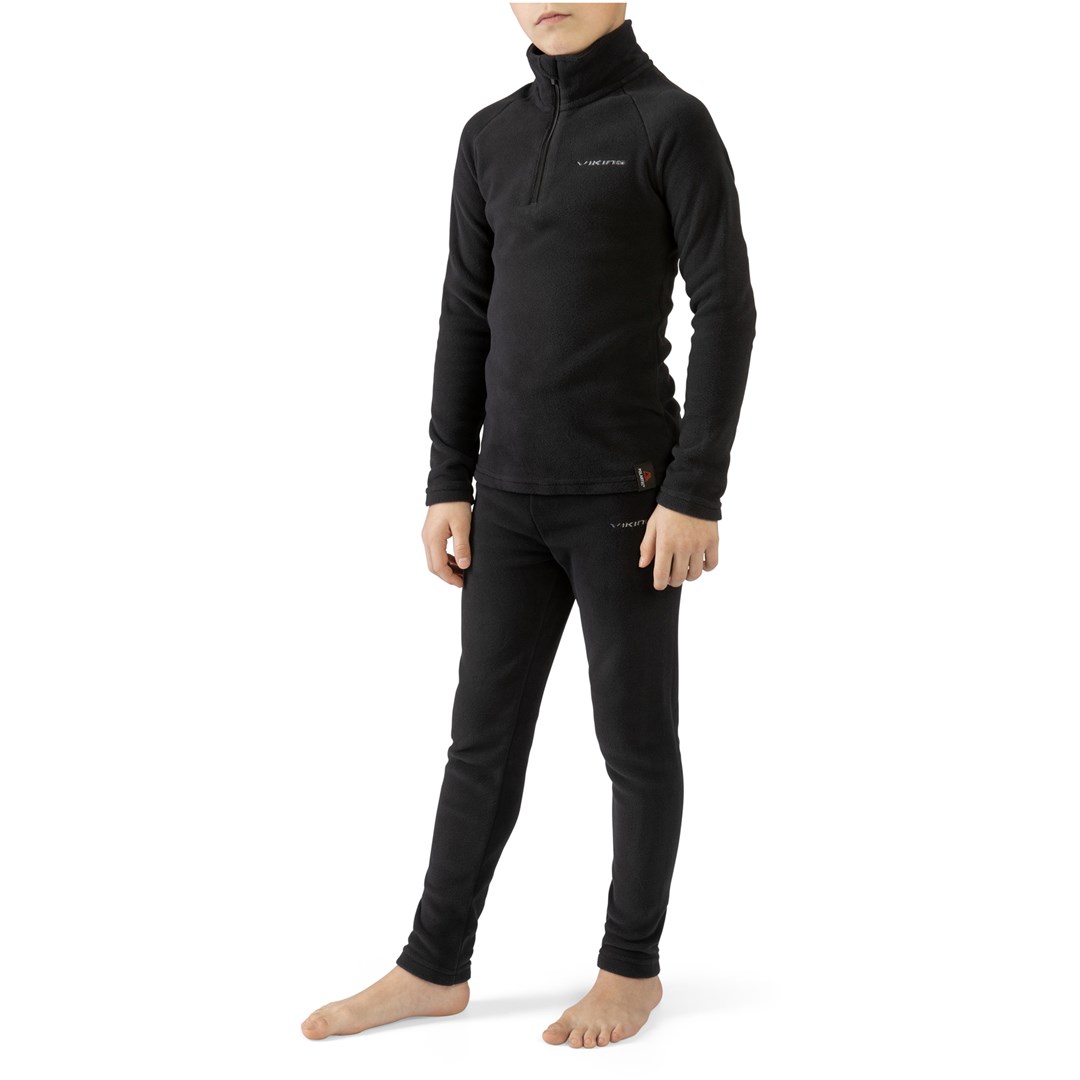 VIKING Arctis set otroškega termovelurja Polartec, velikost 116 cm, črna