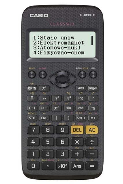 Casio znanstveni kalkulator FX-82CEX, črn, 12-mestni zaslon