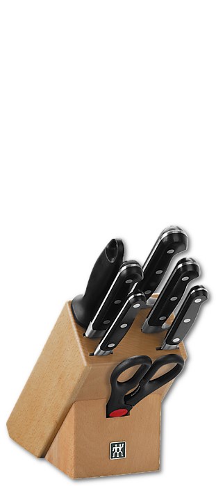 ZWILLING Professional S set nožev z blokom, črni ročaji
