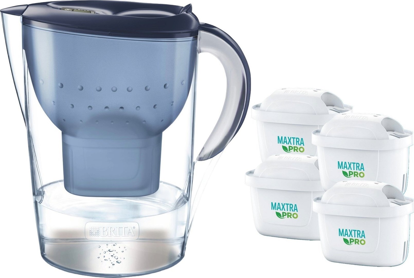 Brita Marella XL filter vrč s 4 filtri Maxtra, bel/prozoren, 3,5 L