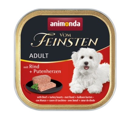 ANIMONDA Vom Feinsten mokra hrana za pse, govedina in piščančje srce - 150g