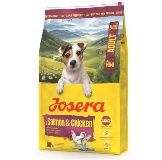 JOSERA Mini Hrana za pse Adult, Losos & Piščanec, brez glutena, 10 kg