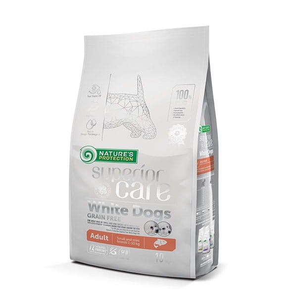 NATURE'S PROTECTION Superior Care White psej-bela hrana za majhne pasme, 10 kg