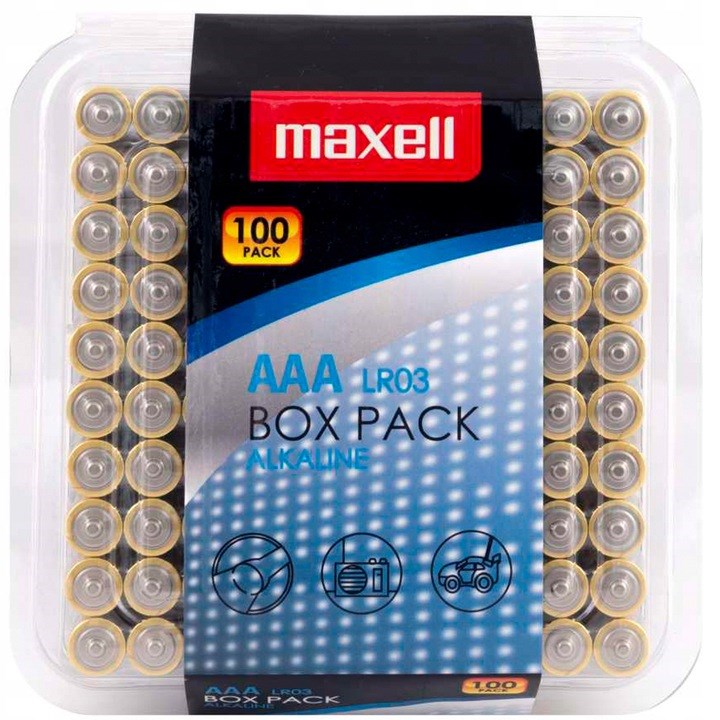 MAL Alkaline baterije LR03 AAA 1.5V, 100 kosov
