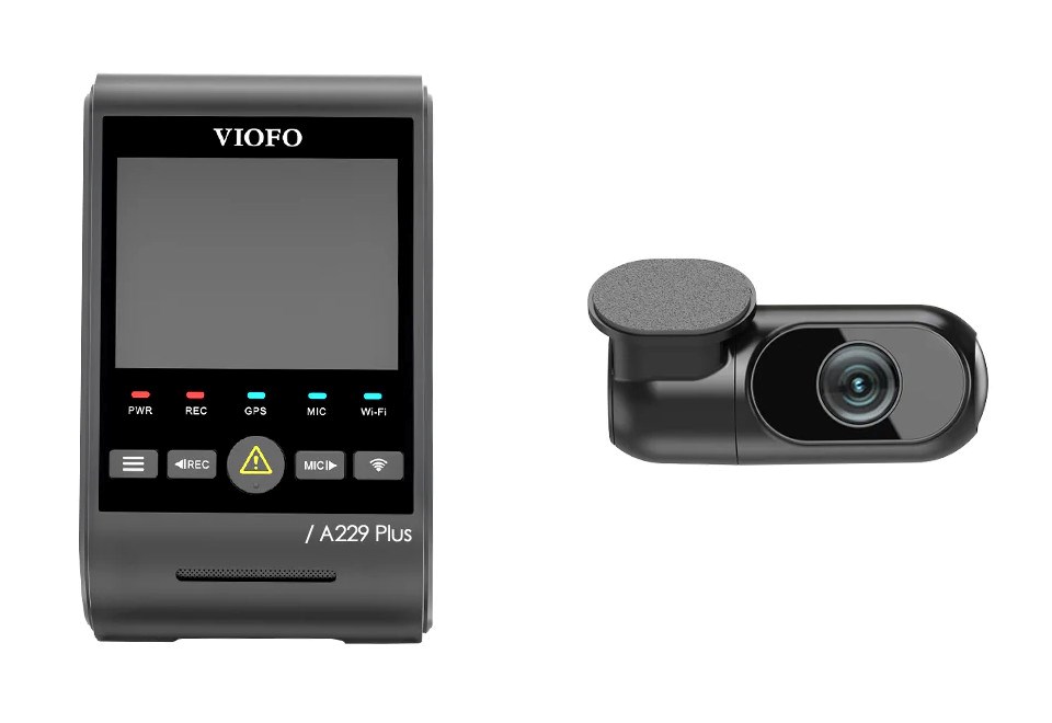 VIOFO A229 Plus 2CH-G GPS video snemalnik, črna