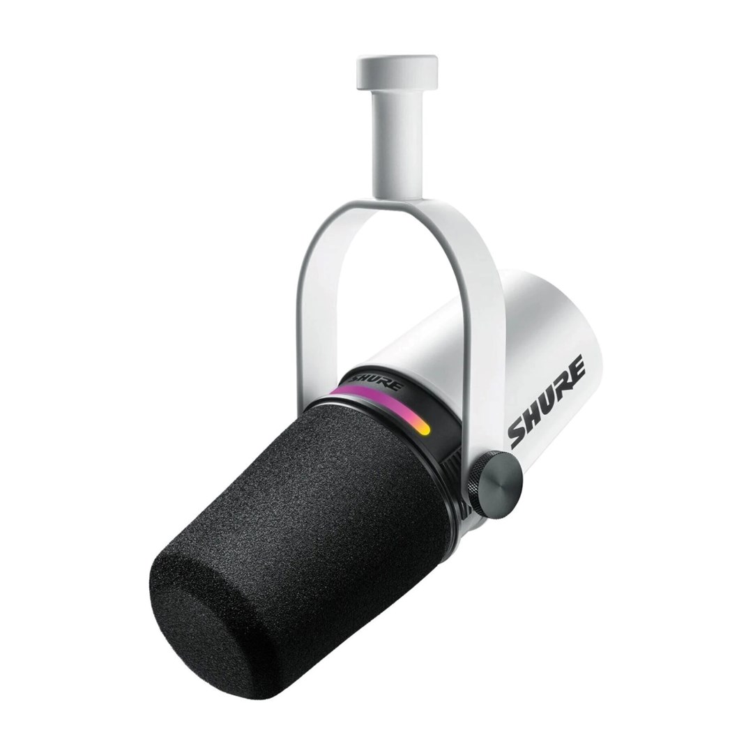 Shure MV7+-W vokalni mikrofon XLR/USB-C, bel