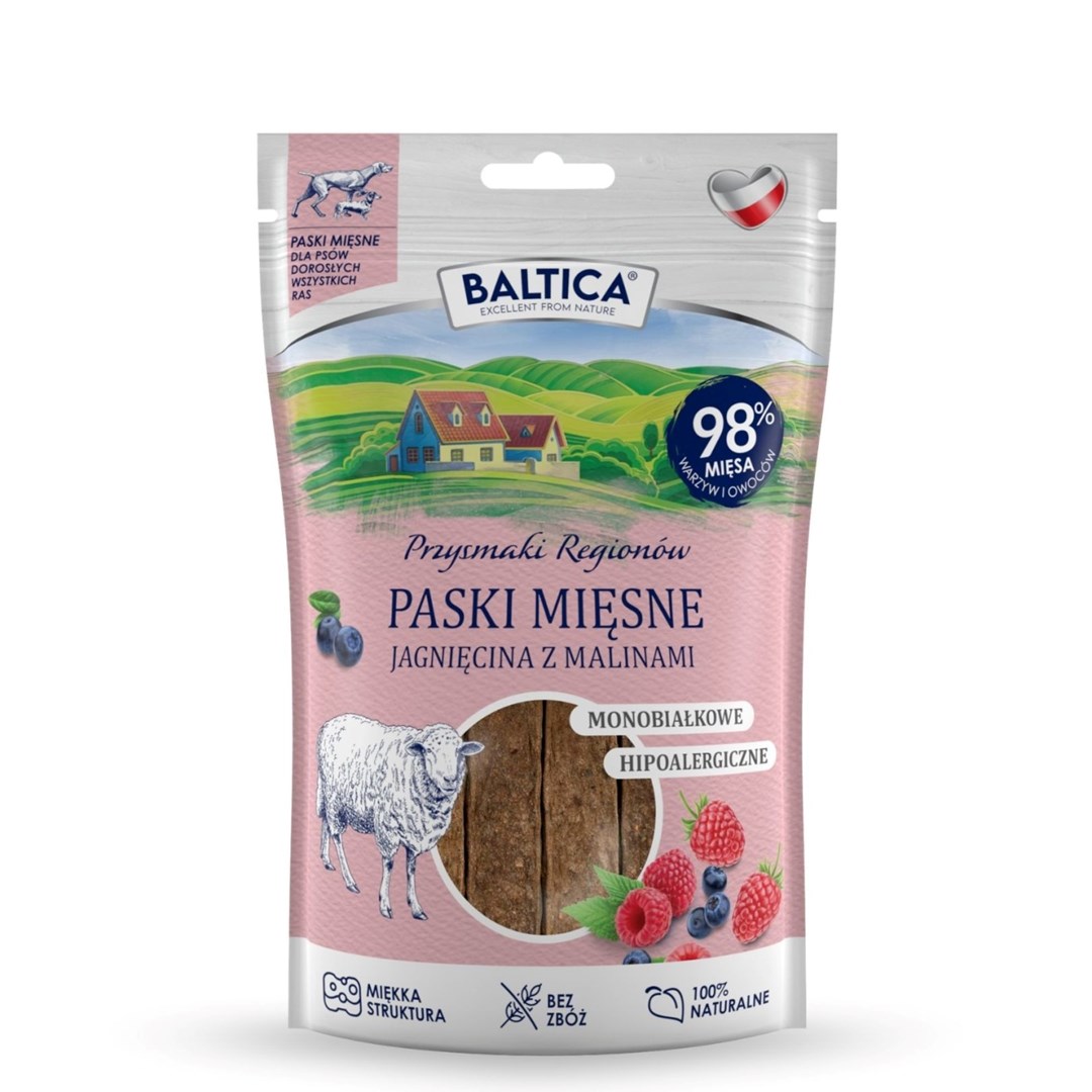 BALTICA Pasja poslastica Jagnjetina z malinami - 90 g