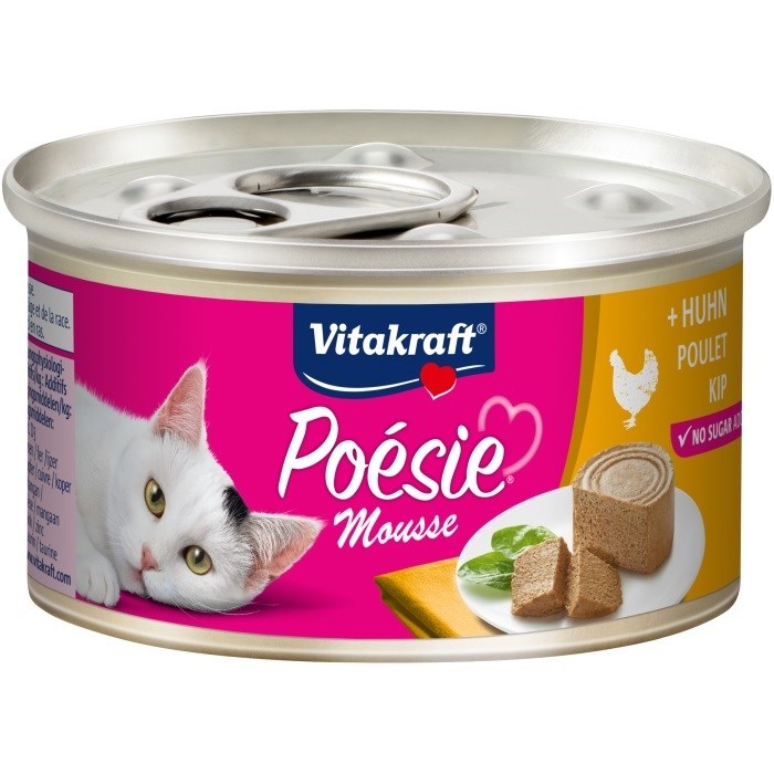 VITAKRAFT POESIE mousse piščanec – mokra hrana za mačke – 85 g
