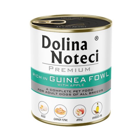 DOLINA NOTECI Premium prepelica z jabolkom, mokra hrana za pse (800g)