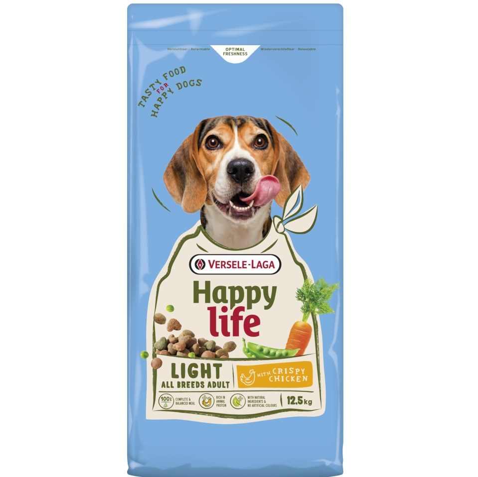 VERSELE-LAGA Happy life Light Chicken - suha hrana za pse, 12,5kg