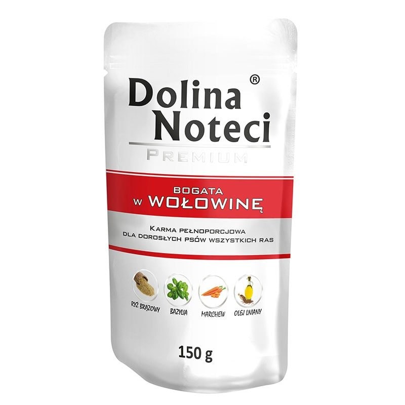 Dolina Noteci Premium pasja hrana z govedino, 150 g
