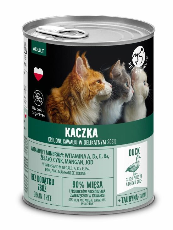 PET REPUBLIC mokra hrana za odrasle pse, račk - 400 g