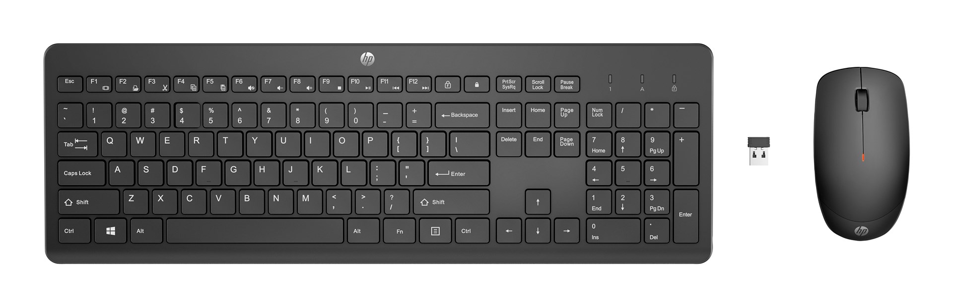 HP 230 Brezžična Miška in Tipkovnica Combo Črna