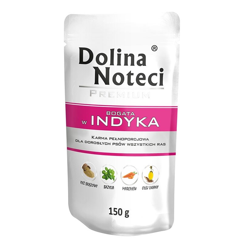 Hrana za pse Dolina Noteci Turkey Adult, vlažna, s puranom, 150 g