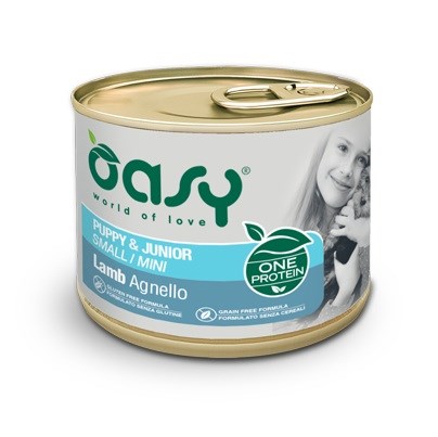 OASY One Protein Puppy & Junior Small/Mini Lamb - mokra hrana za pse, 200g