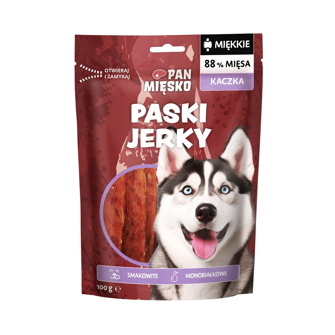 PAN MIĘSKO Jerky Duck - pasja poslastica - 100g