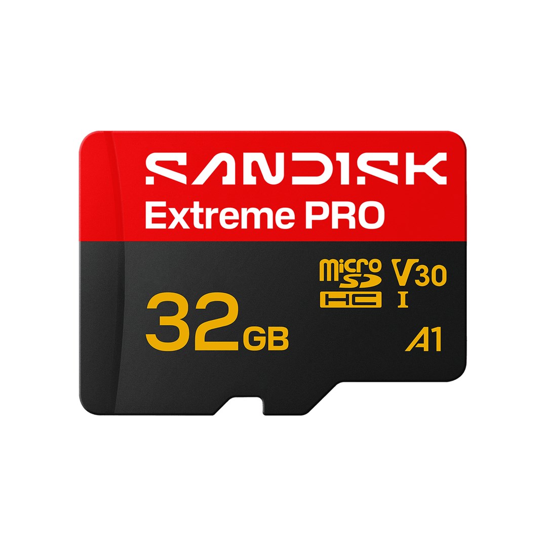 SanDisk Extreme PRO microSD UHS-I kartica 32 GB, rdeča/črna