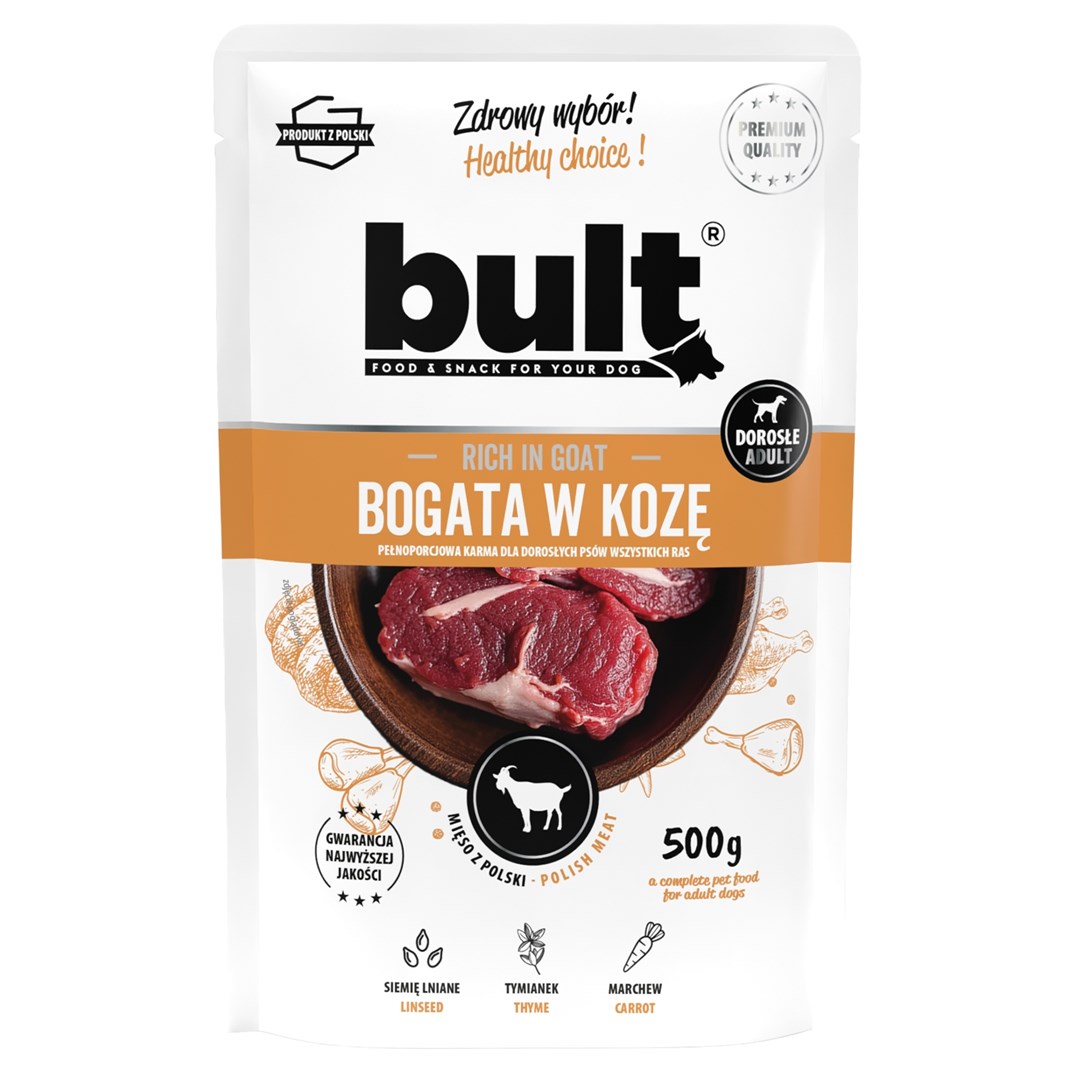 BULT Bogato z jagnjetino - mokra hrana za pse - 500g