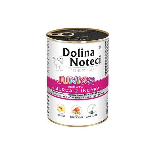 DOLINA NOTECI Premium Junior s srcem purana - mokra hrana za mladiče - 400g
